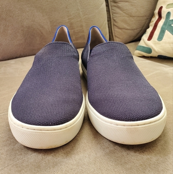 Rothy's The Original Slip On Sneaker In Dark Navy Size Womens 9.5 - Picture 5 of 8
